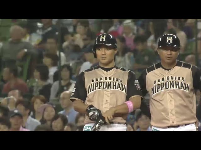 【4回表】ファイターズ・田中賢 かつてのチームメートから先制タイムリー!! 2016/8/28 L-F
