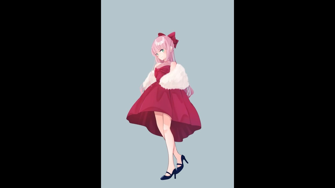 アクおど作者がOIOIコラボドレスのキティ描いてみた　#アクアリウムは踊らない #イラスト　#メイキング　#真島こころ