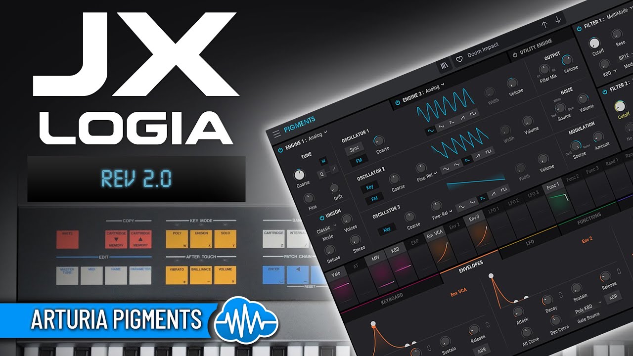 DRS039 - JX-Logia Rev2 - Arturia Pigments - Analog Lab ( 24 presets ) - Video Preview 1
