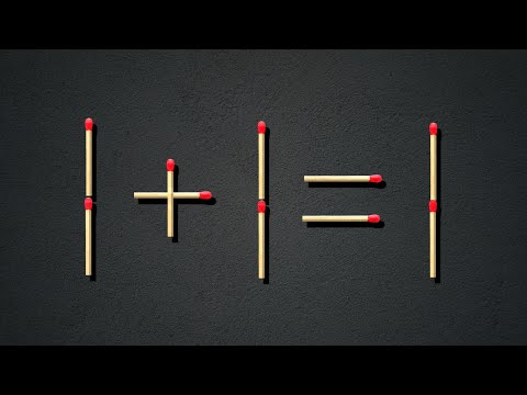 Can you fix the problem, Matchstick puzzles with answers
