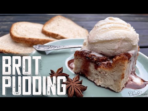 Englischer Brotpudding. Süßes und einfaches Rezept für altes Brot