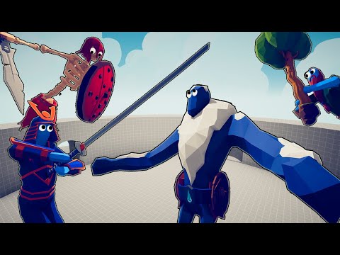 GIANTS BATTLE | DAMAGE INDICATOR | HP - Totally Accurate Battle Simulator | TABS