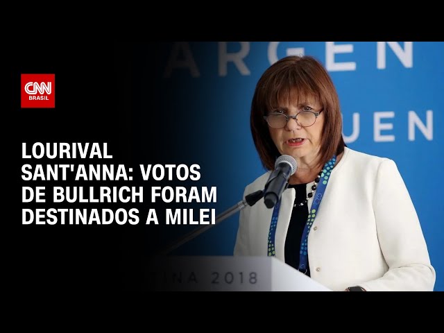 Lourival Sant'Anna: Votos de Bullrich foram destinados a Milei | CNN PRIME TIME