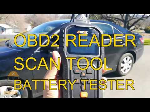 Ancel AD510 Scan Tool REVIEW with Battery Tester Video