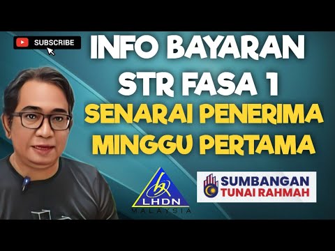 SYABAS! SENARAI PENERIMA BAYARAN STR FASA 1 MINGGU PERTAMA!