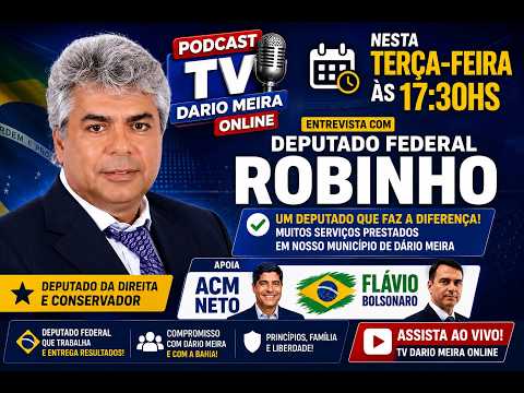 "O Trabalho que Transforma: As Conquistas, Investimentos e o Futuro com o Deputado Federal Robinho"