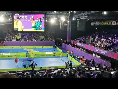 Australia bronze medal winning point vs Wales - Birmingham 2022 Table Tennis🇦🇺🏴󠁧󠁢󠁷󠁬󠁳󠁿