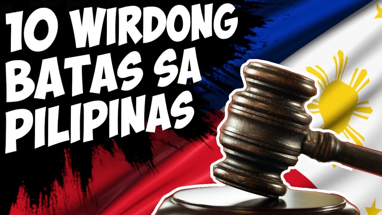 10 KAKAIBANG BATAS SA PILIPINAS