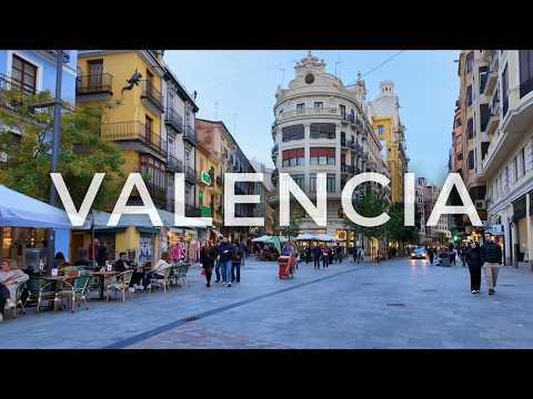 Friday Evening Walk in Valencia, Spain 🇪🇸 4K Walking Tour