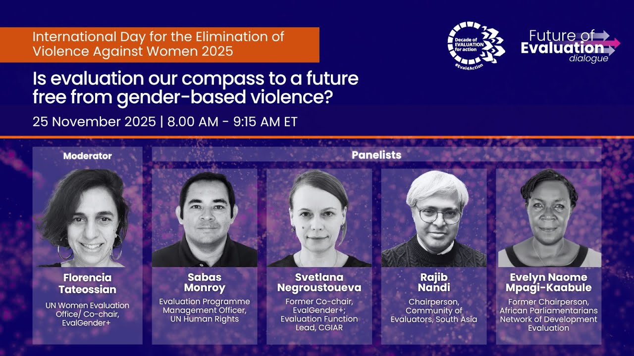 Future of Evaluation dialogue #4 - International Day for the Elimination of Violence against Women