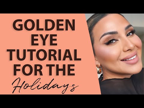 EASY HOLIDAY GOLDEN EYE MAKEUP | NINA UBHI