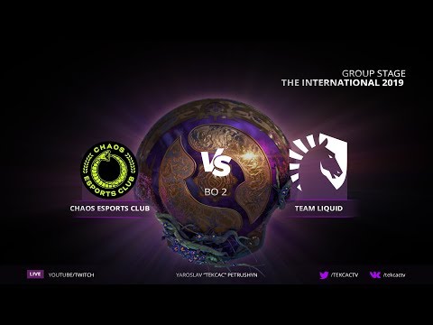 🔴 w33 Meepo [TI9] Team Liquid vs Chaos Esports | Bo2 | The International 2019 LIVE