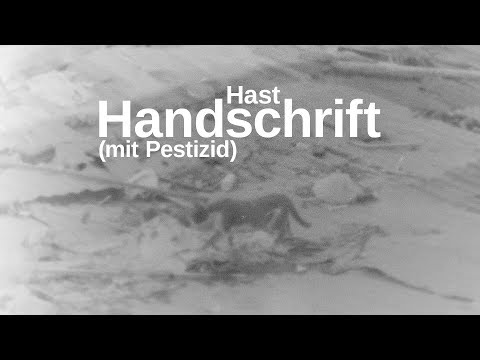 Hast - Handschrift [mit Pestizid]