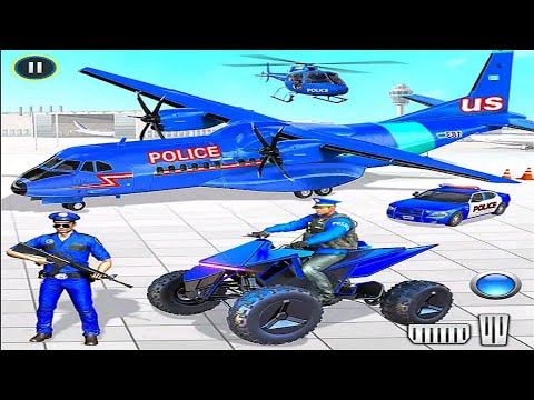 US Police Transport Games: ATV Quad Bike Car Truck Cargo Airplane - Android iOS Gameplay