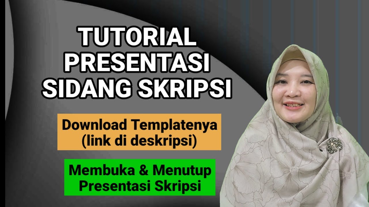Tutorial presentasi sidang skripsi + download template (link ada di deskripsi)