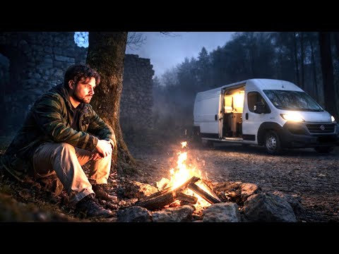 Vanlife in Deutschland | Allein an einer Ruine
