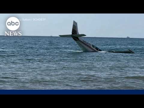Pilot survives after small plane crashes off the coast of Florida