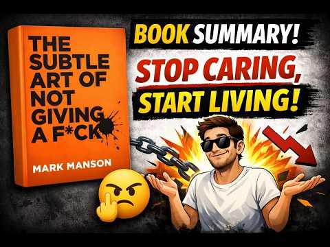 The Subtle Art of Not Giving a F*ck —  Book Summary