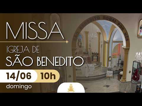 MISSA ao vivo 10h | Igreja Matriz de São Benedito em Aparecida | 14/06/2026