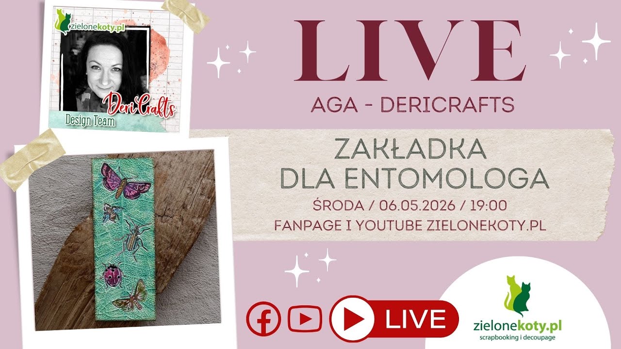 Zakładka z transmisji LIVE | DeriCrafts