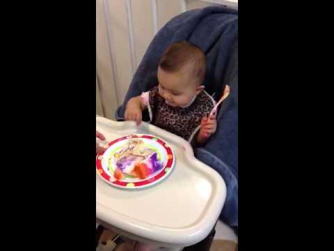 Makayla and the birthday cake