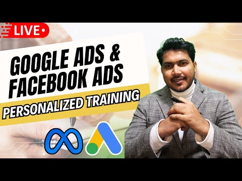 Live Google ads facebook ads Personalized Training 0nly at 9999