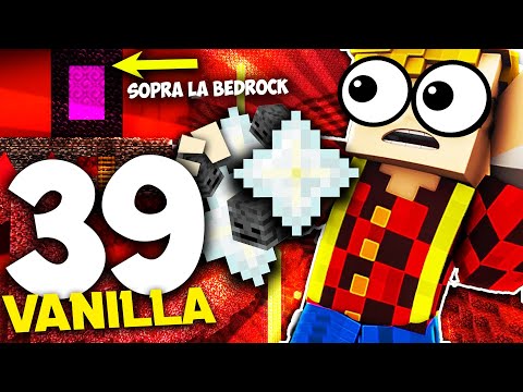 SERIE VANILLA - VARCHIAMO la BEDROCK per la FARM di WITHER SKELETON !! #39