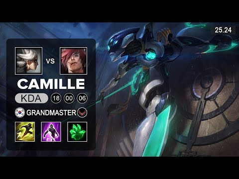 Camille vs Sett TOp - KR Grandmaster - Patch 25.24 Season 15