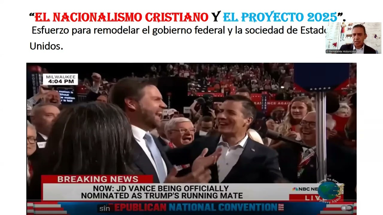 "PROYECTO 2025 PARA IMPONER LEY DOMINICAL EN EEUU APOYADO POR ADVENTISTAS ". PARTE 2. Carlos Gómez.