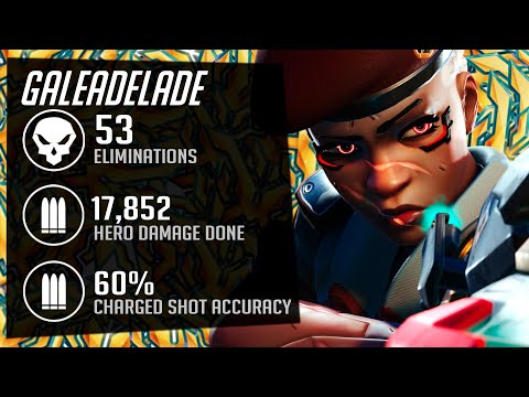 GALE is DOMINATING AS SOJOURN WITH 53 ELIMS! [ OVERWATCH 2 TOP 500 SEASON 5 ]