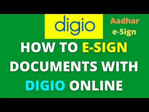 How to Aadhar e-sign Documents from Digio Online | What is Digio | Digio e-sign Documents Online