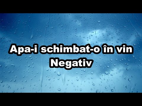 Apa-i schimbat-o in vin Negativ Biji din Barbulesti