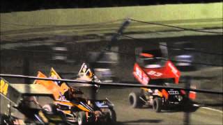 Creek County Speedway Sprint A-Main 8/23/14
