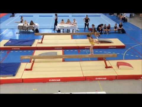 Marion compète indiv région gym 2017