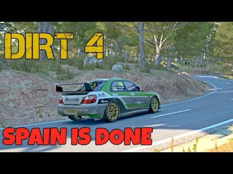 DIRT 4 Career Mode Gameplay - Subaru WRX Sti Rally In Spain