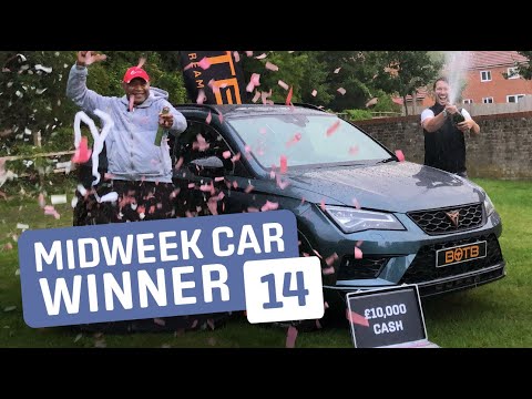 BOTB Midweek Car Competition Winner! Joseva Bainivalu – Cupra Ateca + £10k – Week 33 2020