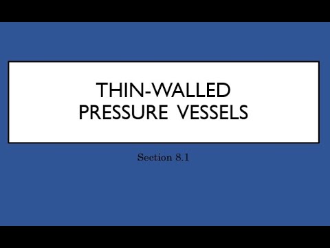 6_3 Thin Walled Pressure Vessels