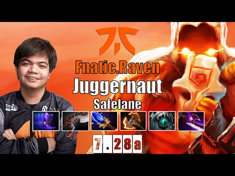Juggernaut Safelane | Fnatic.Raven | THIS JUGGERNAUT CAN'T BE STOPPED | 7.28a Gameplay Highlights