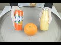 Fanta Orange Orange Ice Cream Roll Express How To Make Fanta And Orange Ice Cream Roll ASMR