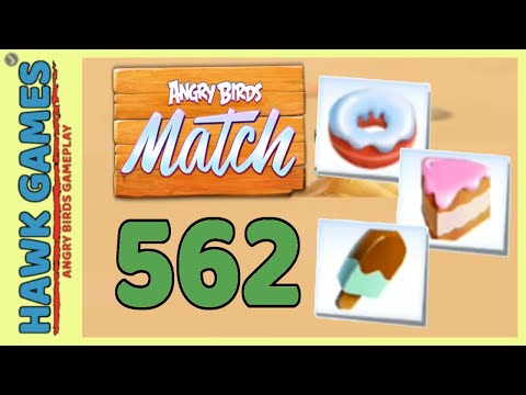Angry Birds Match ⭐ Level 562 - Walkthrough, No Boosters