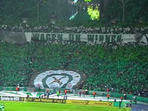 Werder-Fans Choreographie DFB Pokal Finale 2010