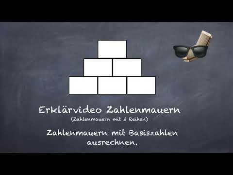 Zahlenmauern (3 Reihen) mit Lücken ausrechnen *Mathe Klasse 1/2