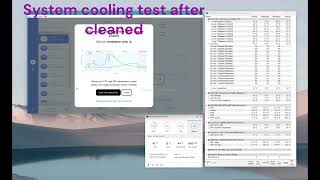 System CPU coolant Temperature test after cleaned 