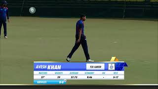 Avesh khan bowling