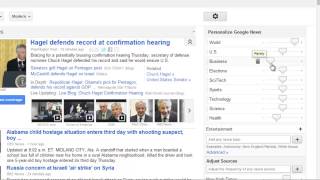 How to Customize Google News Page