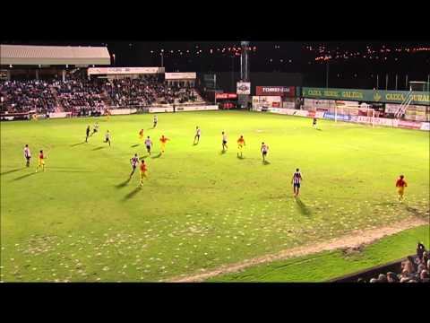 La Liga | Gol de Araujo (1-1) en el CD Lugo - FC Barcelona B | 01-12-2012 | J16