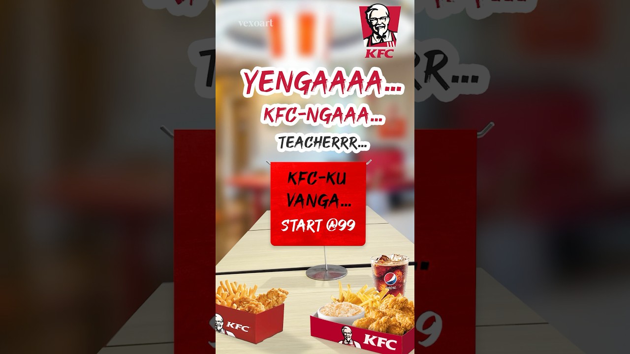 KFC Brand Design 🍗🔥 + Viral “Yengaaa” Concept | Trending Poster Art 2025