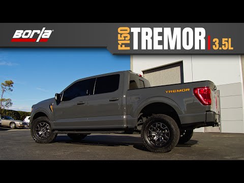 Borla Exhaust for 2021-2026 Ford F-150 3.5L Tremor / Black Appearance Package / Lobo