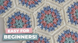 Crochet a PERFECT Hexagon Granny Square!