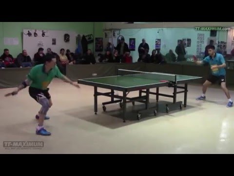 Денис Калачевский / Denis Kalachevskyi - топспин справа и слева по подставке, мастер-класс 12.02.16